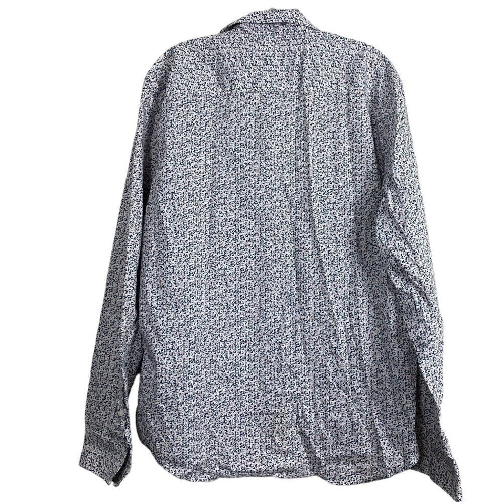 Calvin Klein Mens XL Casual Button Down Shirt Long Sleeve Printed - Picture 6 of 10